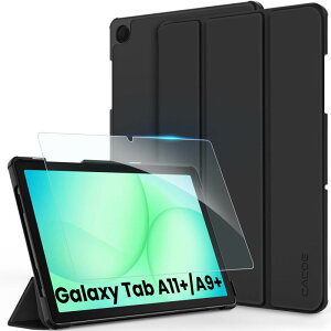[Galaxy Tab A11+ / A9+ �P�[�X �K���X�t�B���� �Z�b�g]CACOE Galaxy Tab A11 Plus 2025 / A9Plus 11�C���` 2023 �A�C�p�b�h�p �n�[�h�P�[�X �I�[�g�X���[�v �O�܂� ���h�~ �����΂���
