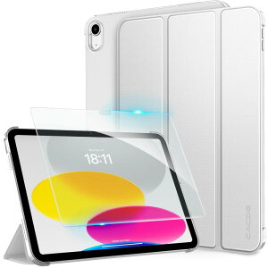 [iPad 11���� 10���� �P�[�X �K���X�t�B���� �Z�b�g]CACOE ipad a16 11�C���` 2025/10.9�C���` 2022 �A�C�p�b�h�p �n�[�h�P�[�X �I�[�g�X���[�v �O�܂� Apple Pencil�Ή� �����΂��� �J�o�[ �V���o�[