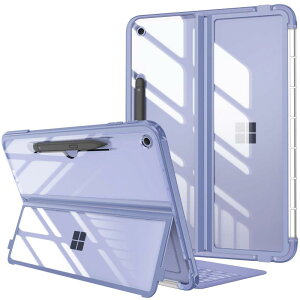 Fintie for Microsoft Surface Pro 12 �P�[�X �J�o�[ 2025�N���f�� 12�C���` �^�C�v�J�o�[ �\�t�gTPU �S�ʕی�^ �X�^���h�ی�@�\�t�� �L�b�N�X�^���h�P�[�X �y�� ���^ �ϏՌ�(�p�[�v��)