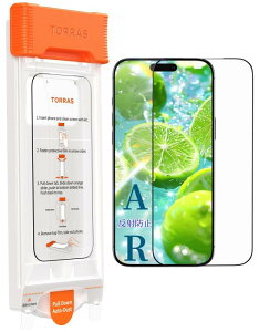 TORRAS iPhone 17 Pro �p �K���X�t�B���� AR���˖h�~ 3D�S�ʕی� OrigArmor ������ �f�荞�ݗ}�� �w��h�~ �����K���X �ɔ� �����Ȃ� �K�C�h�g�t�� �\��t���ȒP 1���� 6.3�C���` �A�C�t�H�� 17�v�� �p