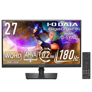 ACEI[Ef[^ IODATA Q[~Oj^[ 27C` GigaCrysta WQHD 180Hz AHVApl ubN(HDMI×2/DisplayPort/VESAΉ//c]/yT|[g/{[J[) EX-GDQ27
