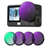 K&amp;F CONCEPT OSMO ACTION6 用 フィルターセット（CPL+ND8+ND16+ND32）反射除去 光量調整 レンズ保護 …