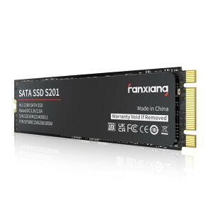 fanxiang S201 256GB�yM.2 SATA SSD�z 2280 3D NAND TLC�̗p SATAIII 6Gb/s m2 ssd �ő�ǎ� 550MB/s ����SSD �ϋv�� �m�[�g�p�\�R��/�f�X�N�g�b�v�ɑΉ� 3�N���[�J�[ �e�ʑI����