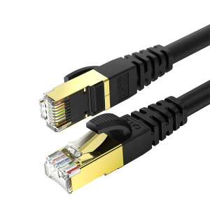 KASIMO 2m2�{ CAT8 LAN�P�[�u�� �J�e�S��8���� �M�K�r�b�g 40Gbps 2000MHz 26awg ������ SFTP RJ45 ���c�� �ܐ܂�Ȃ� ��d�V�[���h ���[�^�[�P�[�u�� �p�\�R�� PS3 PS4 PS5 Xbox PoE����