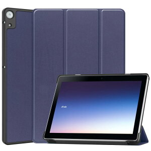 Gosento For NTT�h�R�� dtab d-51C / SHARP AQUOS SH-T04C 10.1�C���` 2025�N�V�^ �P�[�X �X�^���h�@�\�t�� �J���O�ܔ��^�X�^���h�P�[�X PU���U�[ �J�o�[ (�u���[)