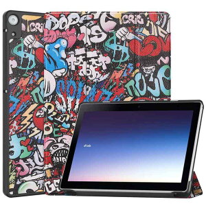 Gosento For NTT�h�R�� dtab d-51C / SHARP AQUOS SH-T04C 10.1�C���` 2025�N�V�^ �P�[�X �X�^���h�@�\�t�� �J���O�ܔ��^�X�^���h�P�[�X PU���U�[ �J�o�[ (TY)