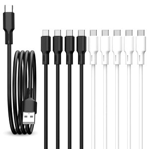 �f���ȓ� USB C �P�[�u�� �^�C�vC Type-C �y1M�E10�{�Z�b�g�zUSB-C �[�d�P�[�u�� �C���z�� �^�C�vc�P�[�u�� Samsung Galaxy S10 Huawei Xperia Nintendo Switch GoPro Hero 5