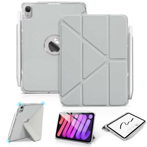 WONZIR iPad mini7 �P�[�X (A17 Pro 2024 ��7����) Y�܂肽���݃X�^���h iPad mini 6 �P�[�X (2021 ��6����) �c�u�����u�����R���� �l�p�K�[�h �y�����[�Ή� �������S���t�� 8.3�C���` �y�ʔ��^�݌v