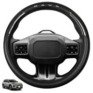 SUVVNE RAV4 XA60 系 ハンドルカバー ステアリングカバー ナッパレザー カーボン調 滑り止め 工具不要 ア…