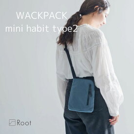 和ックパックミニhabit type2 KONBU コンブ ナイロン 超軽量 撥水 Root ルートショルダー バッグ メンズ レディース 日本製 縦型 薄型 小さめ きれいめ おしゃれ 大人 カジュアル 旅行 おでかけ 軽い ミニショルダー ショルダーバッグ スマホショルダー 斜め掛け 男女兼用