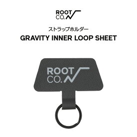 【ROOT CO.】GRAVITY INNER LOOP SHEET ストラップホルダー（ブラック）
