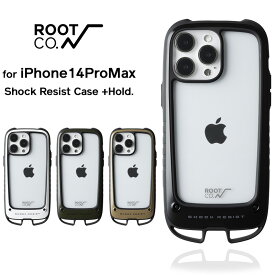 【ROOT CO.】[iPhone14ProMax専用]GRAVITY Shock Resist Case +Hold.