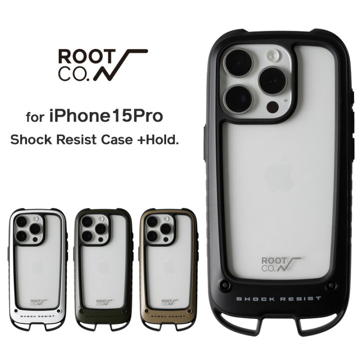 楽天市場】【ROOT CO.】[iPhone15Pro専用]GRAVITY Shock Resist Case + 