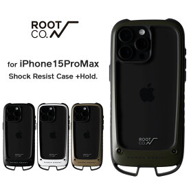 【ROOT CO.】[iPhone15ProMax専用]GRAVITY Shock Resist Case +Hold.