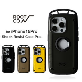 【ROOT CO.】[iPhone15Pro専用]GRAVITY Shock Resist Case Pro.