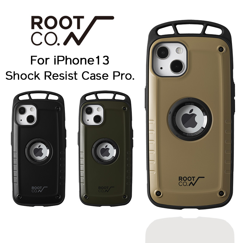 ROOT CO. iPhone13ケース GRAVITY Shock 最新 Resist 米国mil規格耐衝撃 Case 国内在庫 Pro.
