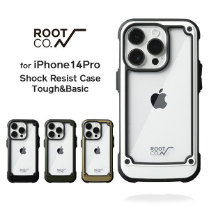 �yROOT CO.�z[iPhone14Pro��p]GRAVITY Shock Resist Tough & Basic Case.