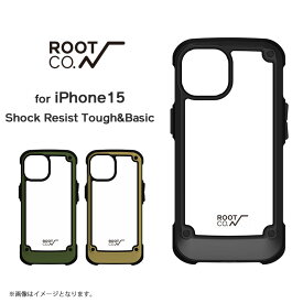 【ROOT CO.】[iPhone15専用]GRAVITY Shock Resist Tough & Basic Case.