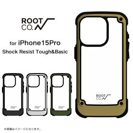 【ROOT CO.】[iPhone15Pro専用]GRAVITY Shock Resist Tough & Basic Case.