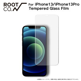 【ROOT CO.】[iPhone13/iPhone13Proケース]GRAVITY Tempered Glass Film (クリア)（米国mil規格耐衝撃）