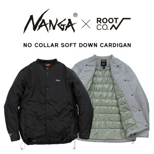 �yROOT CO.�zNANGA×ROOT CO. NO COLLAR SOFT DOWN CARDIGAN