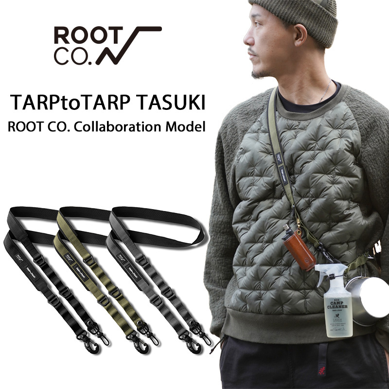 ROOT CO. TARPtoTARP Model TASUKI 安心と信頼 お洒落 Collaboration