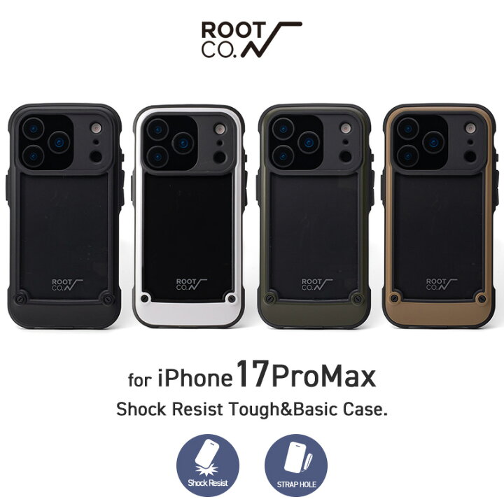 楽天市場】【ROOT CO.】[iPhone17Pro専用]GRAVITY Shock Resist Tough 