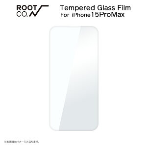 �yROOT CO.�z[iPhone15ProMax��p]GRAVITY Tempered Glass Film (�N���A)
