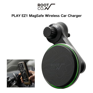 �yROOT CO.�zPLAY EZ1 MagSafe Wireless Car Charger(�u���b�N)