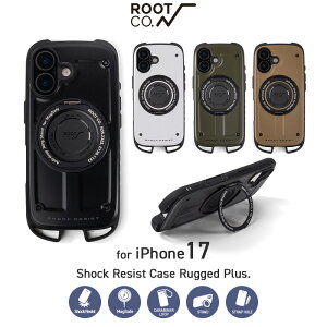 �yROOT CO.�z[iPhone17��p]GRAVITY Shock Resist Case Rugged Plus.(�\��i)