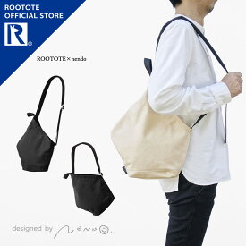 【ルートート公式】 トートバッグ ネンド ショルダー おでかけ ブランド ROOTOTE【RO.nendo-G.スモール（全2種）ROOTOTE×nendo 品番9763】ショルダーバッグ オールシーズン 無地 綿 コットン ポリエステル ドットボタン ポケット 高見え おしゃれ シンプル メンズ 男女兼用