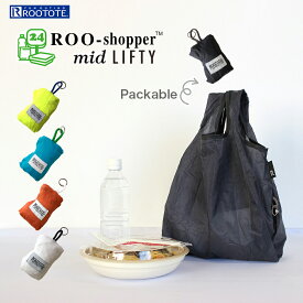 6757 ルートート（ROOTOTE）/ルーショッパーMID-Lifty-Lazy-A（全5種）洗える 清潔 エコバッグ お買い物バッグ コンパクト パッカブル 手のひら ミニマム コンビニ トートバッグ レディース メンズ