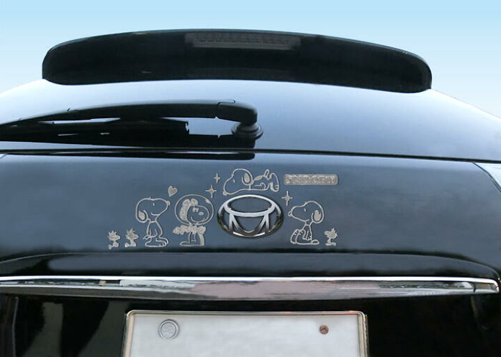 楽天市場 スヌーピー エンブレムステッカー ラージ 車 パソコン バイク ステッカー メタリック キズ隠し シルバー カー用品 カーグッズ パーツ 外装 チャーリー ルーシー ウッドストック オラフ ベル キャラクター プレゼント かわいい タブレット 送料無料 セレクト