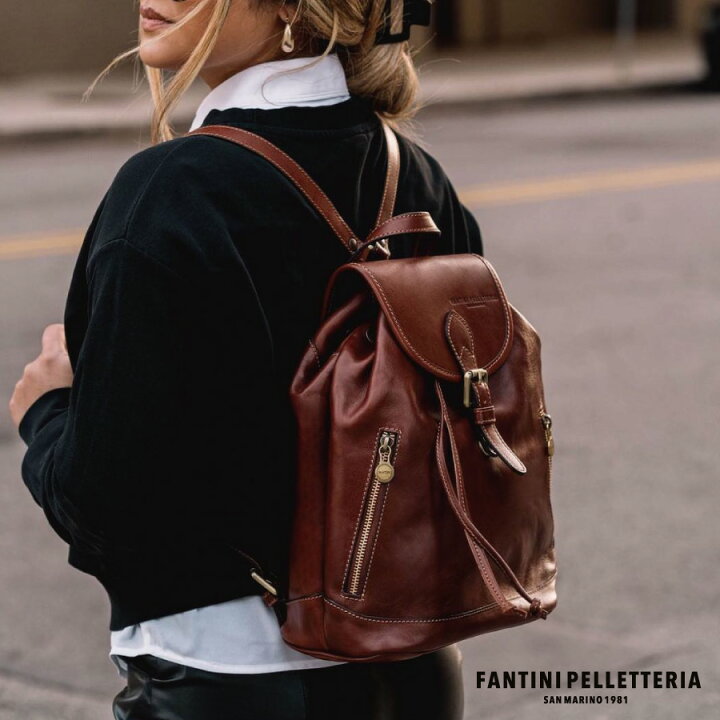 楽天市場】本革 イタリア製 FANTINI Tuscan leather バックパック 