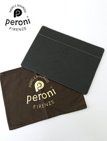 別注A4レザードキュメントケース Peroni/ペローニ per440201−ブラック