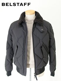 【SALE】【20%】【秋冬】 BELSTAFF/ベルスタッフ ムートンダウンジャケット/HAWKRIDGE JACKET ブラック bel462001