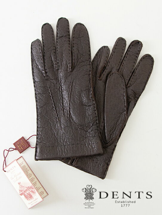 楽天市場】DENTS デンツ グローブ 革手袋 ペッカリー ダークブラウン  