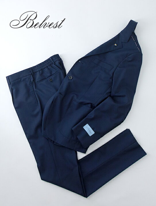 楽天市場】【SALE】【30%】 Belvest ベルベスト セットアップスーツ 