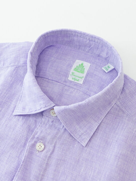 楽天市場】【SALE】【40%】 Finamore フィナモレ リネンシャツ 