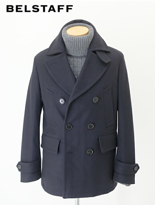 楽天市場】BELSTAFF ベルスタッフ Pコート MILFORD PEACOAT ネイビー 