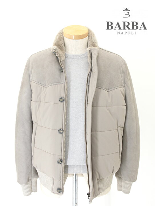 楽天市場】BARBA バルバ インサレーションブルゾン ムートン スエード 