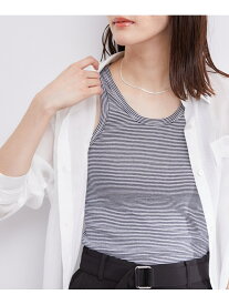 【PETIT BATEAU(プチバトー)*ROPE'】タンクトップ ROPE' ロペ トップス ノースリーブ・タンクトップ ブラック ホワイト ネイビー【送料無料】[Rakuten Fashion]