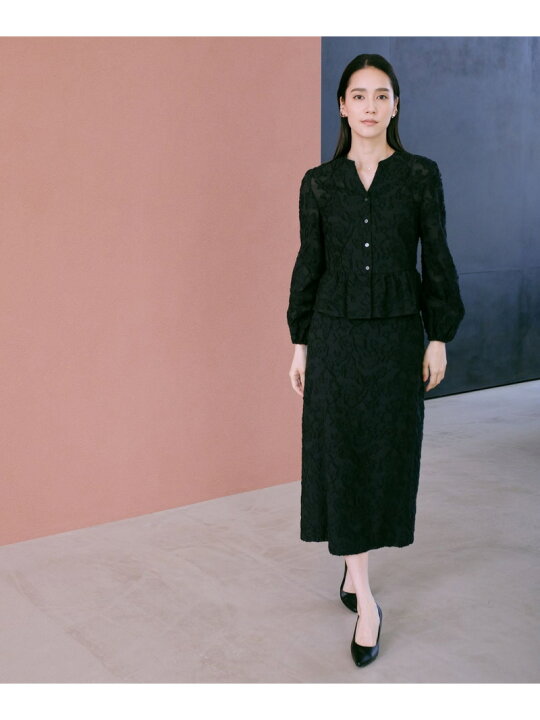 楽天市場】【SALE／30%OFF】ペプラムジャガードブラウス/イージーケア 