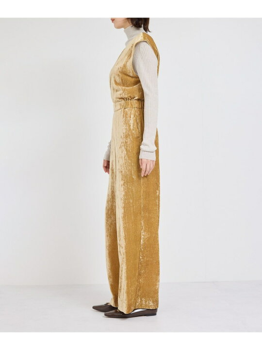 楽天市場】【SALE／60%OFF】ビスコースベロアVネックオールインワン  