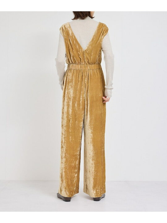 楽天市場】【SALE／60%OFF】ビスコースベロアVネックオールインワン  