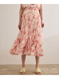 【SALE／60%OFF】【洗える】トワルドジュイタックプリーツスカート ROPE' ロペ スカート その他のスカート ブルー レッド【RBA_E】【送料無料】[Rakuten Fashion]