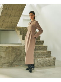 【SALE／50%OFF】【一部店舗限定】【REALM(レルム)】SLASH-NECK DRESS｜ドレス REALM ロペ ワンピース・ドレス ドレス ブラック ブラウン【RBA_E】【送料無料】[Rakuten Fashion]