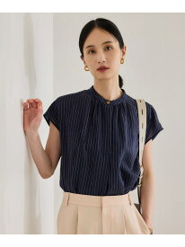 【SALE／50%OFF】【洗える】キュプラシルク フレンチスリーブブラウス ROPE' ロペ トップス シャツ・ブラウス ピンク ホワイト ベージュ ネイビー【RBA_E】【送料無料】[Rakuten Fashion]