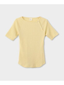【SALE／60%OFF】【一部店舗限定】【REALM(レルム)】HALF-SLEEVE TOP｜半袖Tシャツ REALM ロペ トップス カットソー・Tシャツ パープル ホワイト イエロー【RBA_E】【送料無料】[Rakuten Fashion]