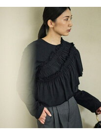 【SALE／60%OFF】カシミヤタッチビスチェ付きカットソー ROPE' ロペ トップス カットソー・Tシャツ ブラック ベージュ【RBA_E】【送料無料】[Rakuten Fashion]